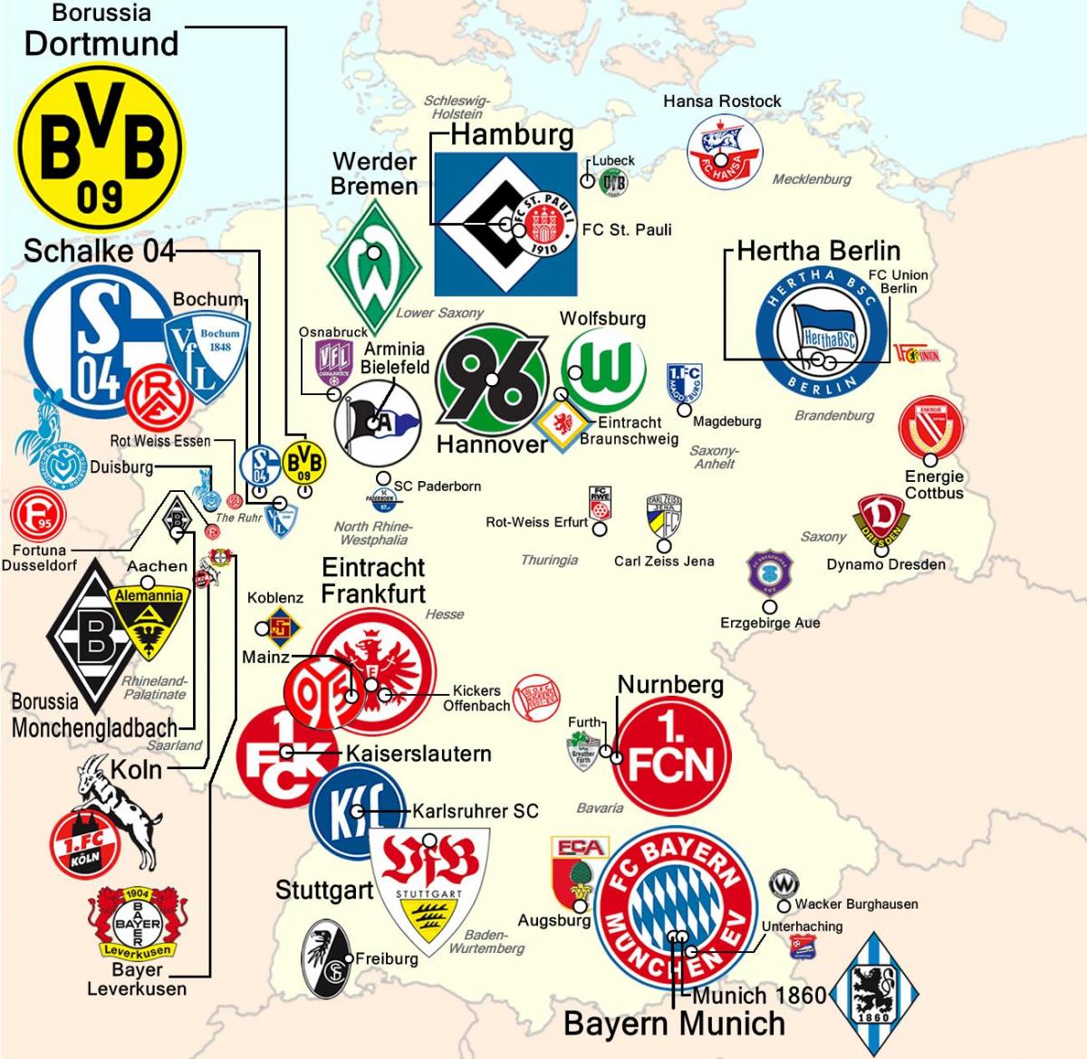 خريطة ألمانيا الملعب