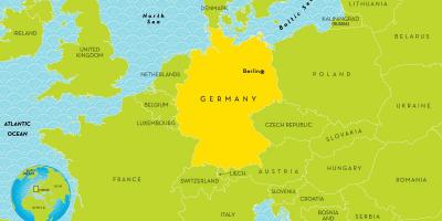 ألمانيا والدول المحيطة خريطة