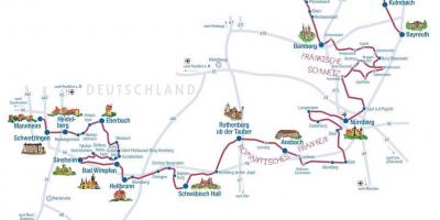 قلعة الطريق ألمانيا خريطة
